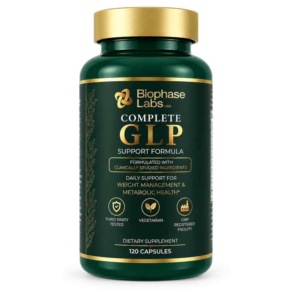 Biophase Labs Complete GLP Support Formula, 120 vegetable capsules